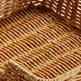 Maxbell Rustic Woven Napkin Holder Serving Tray Towel Holder for Living Room Bedroom