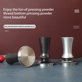 Maxbell Espresso Tamper Carbon Fibre Handle Elastic Feedback Design 58mm