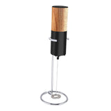 Maxbell Milk Frother Egg Beater Stirring Kitchen Whisk Coffee for Frappe Drink Latte Black and Brown