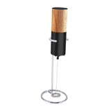 Maxbell Milk Frother Egg Beater Stirring Kitchen Whisk Coffee for Frappe Drink Latte Black and Brown