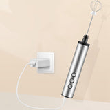 Maxbell Household Milk Frother Whisk Drink 3 Speeds for Frappe Drink
