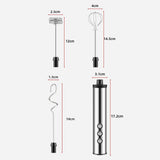 Maxbell Household Milk Frother Whisk Drink 3 Speeds for Frappe Drink