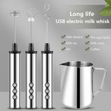 Maxbell Household Milk Frother Whisk Drink 3 Speeds for Frappe Drink