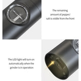 Maxbell Small Automatic Pepper Mill Grinder Refillable Power Shakers for Restaurant