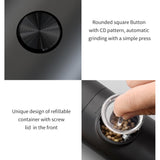 Maxbell Small Automatic Pepper Mill Grinder Refillable Power Shakers for Restaurant