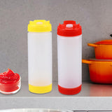 Maxbell 20 oz Sauce Bottles Salad Dressing Bottles Sauce Squeezer Container Yellow