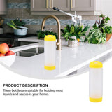 Maxbell 20 oz Sauce Bottles Salad Dressing Bottles Sauce Squeezer Container Yellow