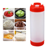 Maxbell 20 oz Sauce Bottles Salad Dressing Bottles Sauce Squeezer Container Red