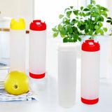 Maxbell 20 oz Sauce Bottles Salad Dressing Bottles Sauce Squeezer Container Red