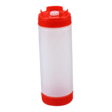 Maxbell 20 oz Sauce Bottles Salad Dressing Bottles Sauce Squeezer Container Red
