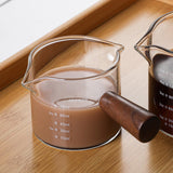 Maxbell Glass Measuring Cup Double Spouts Temperature Resistant for Wine Bar Liquid