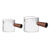 Maxbell Glass Measuring Cup Double Spouts Temperature Resistant for Wine Bar Liquid