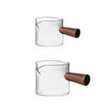 Maxbell Glass Measuring Cup Double Spouts Temperature Resistant for Wine Bar Liquid