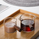 Maxbell Glass Measuring Cup Double Spouts Temperature Resistant for Wine Bar Liquid