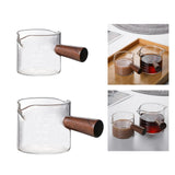 Maxbell Glass Measuring Cup Double Spouts Temperature Resistant for Wine Bar Liquid