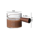 Maxbell Glass Measuring Cup Double Spouts Temperature Resistant for Wine Bar Liquid