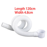 Maxbell Household Drain Pipe Drain Tubing Pipe 120cm for Bathtub Shower