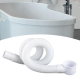 Maxbell Household Drain Pipe Drain Tubing Pipe 120cm for Bathtub Shower