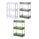 Maxbell 3 Tier Rolling Storage cart Roller Rack for Kitchen Bedroom Hallway black