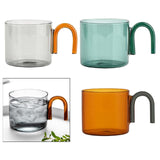 Maxbell milk Tea Cup with Handle Heat Resistance for Office Flower Tea Cereal Green