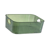 Maxbell Portable Transparent Storage Bin Vanity Basket for Restaurant Bathroom Home Green