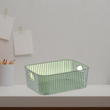 Maxbell Portable Transparent Storage Bin Vanity Basket for Restaurant Bathroom Home Green