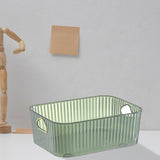 Maxbell Portable Transparent Storage Bin Vanity Basket for Restaurant Bathroom Home Green