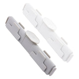 Maxbell Flexible Garbage Sorting Clip Household Classification for Cupboard Kitchen white