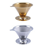 Maxbell Stainless Steel Permanent Coffee Filter Paperless Permanent Coffee Strainer Golden