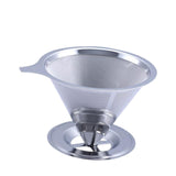 Maxbell Stainless Steel Permanent Coffee Filter Paperless Permanent Coffee Strainer Silver