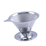 Maxbell Stainless Steel Permanent Coffee Filter Paperless Permanent Coffee Strainer Silver
