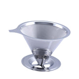Maxbell Stainless Steel Permanent Coffee Filter Paperless Permanent Coffee Strainer Silver