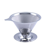 Maxbell Stainless Steel Permanent Coffee Filter Paperless Permanent Coffee Strainer Silver