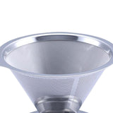Maxbell Stainless Steel Permanent Coffee Filter Paperless Permanent Coffee Strainer Silver