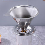 Maxbell Stainless Steel Permanent Coffee Filter Paperless Permanent Coffee Strainer Silver
