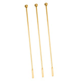 Maxbell 3Pcs Cocktail Stirrers Coffee Beverage Stir for Wine Making Brewing Bar Golden