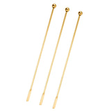 Maxbell 3Pcs Cocktail Stirrers Coffee Beverage Stir for Wine Making Brewing Bar Golden