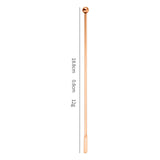 Maxbell 3Pcs Cocktail Stirrers Coffee Beverage Stir for Wine Making Brewing Bar Rose Gold