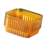 Maxbell Small Plate Dinnerware Fruit Snack Plate Pickle Dish Reusable for Home Yellow