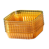 Maxbell Small Plate Dinnerware Fruit Snack Plate Pickle Dish Reusable for Home Yellow