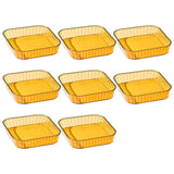 Maxbell Small Plate Dinnerware Fruit Snack Plate Pickle Dish Reusable for Home Yellow