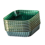 Maxbell Small Plate Dinnerware Fruit Snack Plate Pickle Dish Reusable for Home Green