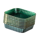 Maxbell Small Plate Dinnerware Fruit Snack Plate Pickle Dish Reusable for Home Green