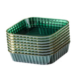 Maxbell Small Plate Dinnerware Fruit Snack Plate Pickle Dish Reusable for Home Green
