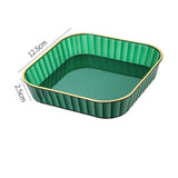 Maxbell Small Plate Dinnerware Fruit Snack Plate Pickle Dish Reusable for Home Green