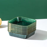 Maxbell Small Plate Dinnerware Fruit Snack Plate Pickle Dish Reusable for Home Green