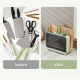 Maxbell Household Knife Holder Kitchenware Storage Drying Rack for Chopping Board Green