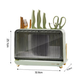 Maxbell Household Knife Holder Kitchenware Storage Drying Rack for Chopping Board Green