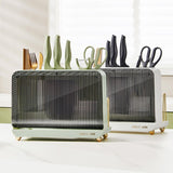 Maxbell Household Knife Holder Kitchenware Storage Drying Rack for Chopping Board Green
