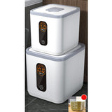 Maxbell Sealed Grain Storage Bin Multifunction for Countertop Cabinets Gray 5L